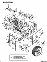 Ersatzteile MTD Schneefräse 12-33 Typ: 317E980I000  (1997) Fahrantrieb, Räder 