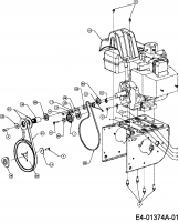 Ersatzteile MTD Schneefräse E 640 F Typ: 31AE6FFF752R  (2007) Fahrantrieb, Fräsantrieb 