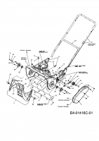 Ersatzteile MTD Schneefräse M 53 Typ: 31A-2M1A700R  (2011) Fräsgehäuse, Schnecke, Unterholm 