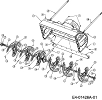 Cub Cadet Ersatzteile Schneefräsen 945 SWE 31AV9P3W603  (2007) Fräsgehäuse