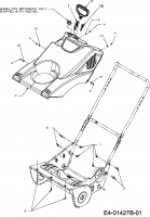 Ersatzteile MTD Schneefräse M 53 Typ: 31A-2M1A700R  (2011) Motorabdeckung 