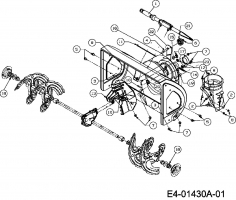 Ersatzteile MTD Schneefräse 3 CAD Typ: 31A-3CAD700  (2007) Schaufelrad 