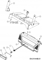 Ersatzteile MTD Schneefräse E 740 F Typ: 31AV7W0F678  (2009) Abdeckung Armaturenbrett 