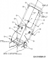 Ersatzteile MTD Schneefräse 3 CAD Typ: 31A-3CAD700  (2007) Holm 