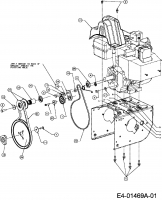 Ersatzteile Troy-Bilt Schneefräsen Polar 10071 Typ: 31AV6LLO609  (2007) Fahrantrieb, Fräsantrieb