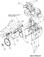 Ersatzteile Yard-Man Schneefräsen YM 7110 DE Typ: 31AY5RLG643  (2007) Fahrantrieb, Fräsantrieb