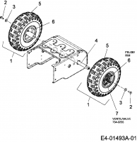 Ersatzteile MTD Schneefräse 3 CAD Typ: 31A-3CAD700  (2007) Räder 