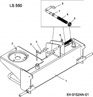 Ersatzteile MTD Holzspalter LS 550 Typ: 24AF550C678  (2010) Tank 