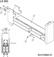 Ersatzteile MTD Holzspalter LS 550 Typ: 24AF550C678  (2010) Tragbalken 