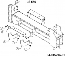 Ersatzteile MTD Holzspalter LS 550 Typ: 24AF550C678  (2008) Querträger 