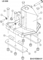 Ersatzteile MTD Holzspalter LS 550 Typ: 24AF550C678  (2010) Spaltkeil 