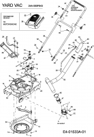 Ersatzteile Yard-Man Laubsauger mit Häckselfunktion Yard Vac Typ: 24A-060F643  (2010) Gehäuse, Holm, Saugschlauch, Motor