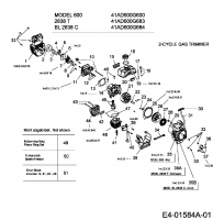 Ersatzteile Bolens Motorsensen BL 2838 C Typ: 41AD600G684  (2008) Motor