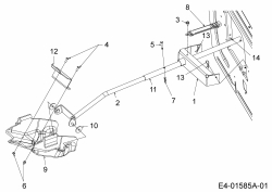 Ersatzteile Zubehör Garten- und Rasentraktoren Mulch Kits für 500 Serie mit Mähwerk E (36/92cm) Typ: 196-722-678  (2013) Grundgerät