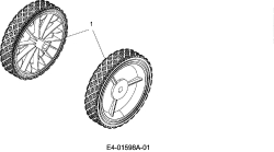 Ersatzteile MTD Schneefräse M 53 Typ: 31A-2M1A700R  (2011) Räder 