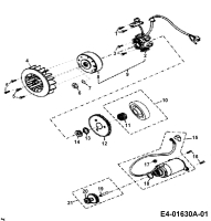 Cub Cadet Ersatzteile Quads UT 180 36AB124-603  (2006) Elektrostarter