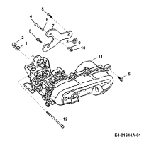 Cub Cadet Ersatzteile Quads Miniquad 50 36AA101-603  (2006) Motor, Motorhalter