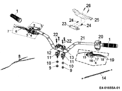 Cub Cadet Ersatzteile Quads Miniquad 50 36AA101-603  (2006) Lenker