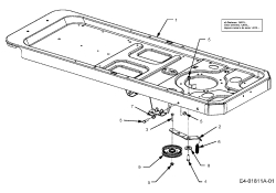 Cub Cadet Ersatzteile Zero Turn RZT 50 17AA5D7P603  (2006) Rahmen, Spannrolle Fahrantrieb