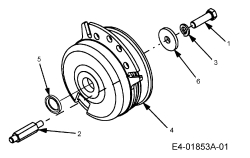 Cub Cadet Ersatzteile Gartentraktoren HDS 2205 14A-2D7-603  (2005) Elektromagnetkupplung