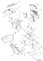 Cub Cadet Ersatzteile Gartentraktoren HDS 3235 14A-672-603  (2004) Motorhaube C-Style