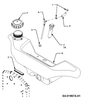 Cub Cadet Ersatzteile Gartentraktoren HDS 3235 14A-672-603  (2004) Tank