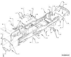 Cub Cadet Ersatzteile Gartentraktoren HDS 3200 14A-652-603  (2002) Rahmen