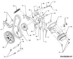 Cub Cadet Ersatzteile Gartentraktoren HDS 3185 14A-665-100  (1998) Frontzapfwelle