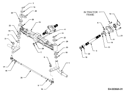 Cub Cadet Ersatzteile Gartentraktoren HDS 3185 14A-665-100  (1998) Vorderachse