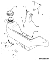 Cub Cadet Ersatzteile Gartentraktoren HDS 3185 14A-665-100  (1998) Tank