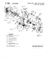 Ersatzteile MTD Motorhacke T 120 Typ: 21B-120R000  (2004) Motor 