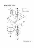 Ersatzteile MTD Rasenkantenschneider 550 G Typ: 25A-550G678  (2013) Rahmen 