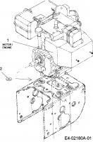 Ersatzteile MTD Schneefräse E 660 G Typ: 31AE6LFG700R  (2007) Motor 