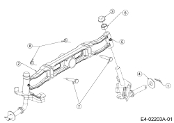 Cub Cadet Ersatzteile Gartentraktoren GT 1223 14AP13CP603  (2005) Vorderachse