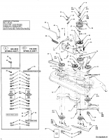 Ersatzteile Zubehör Garten- und Rasentraktoren Mähwerke für 2000 SD Serie, Mähwerk 48/122cm Typ: 190-301-100  (2005) Keilriemen, Messer, Messerspindel