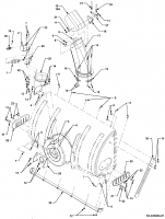 Ersatzteile Zubehör Garten- und Rasentraktoren Schneefräsen für CC 2000 SD Serie Typ: 190-341-100  (2002) Auswurfschacht, Schürfleiste, Schleifschuhe