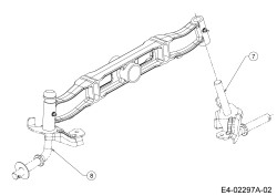 Cub Cadet Ersatzteile Rasentraktoren CC 1527 13AK11CG603  (2004) Achsschenkel