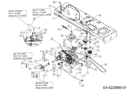 Cub Cadet Ersatzteile Rasentraktoren CC 1020 13AE11CG603  (2005) Fahrantrieb
