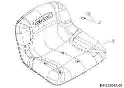Cub Cadet Ersatzteile Rasentraktoren CC 1527 13A-241G603  (2003) Sitz