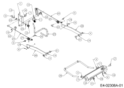 Cub Cadet Ersatzteile Rasentraktoren CC 1527 13A-241G603  (2003) Mähwerksaushebung
