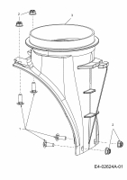 Ersatzteile MTD Schneefräse 6 ZFH Typ: 31AH6ZFH700R  (2010) Adapter für Auswurfschacht 