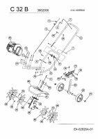 Ersatzteile WOLF-Garten Motorhacke C 32 B Typ: 21A-165R650  (2010) Grundgerät 