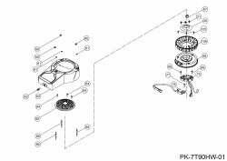 Ersatzteile MTD-Motoren Vertikal 7T90HW Typ: 752Z7T90HW (2020) Gebläsegehäuse, Schwungrad, Zündspule