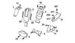 Ersatzteile WOLF-Garten Scooter OHV 3 Typ: 6995000 Serie A  (2001) Verkleidungen 