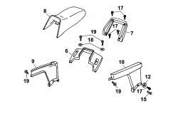 Ersatzteile WOLF-Garten Scooter OHV 3 Typ: 6995000 Serie A  (2001) Sitz, Verkleidungen 